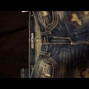 Affliction “Blake” distress jeans